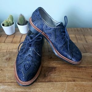 ☆RARE☆Dr. Martens Lester Blu Marin Metallic Paisle